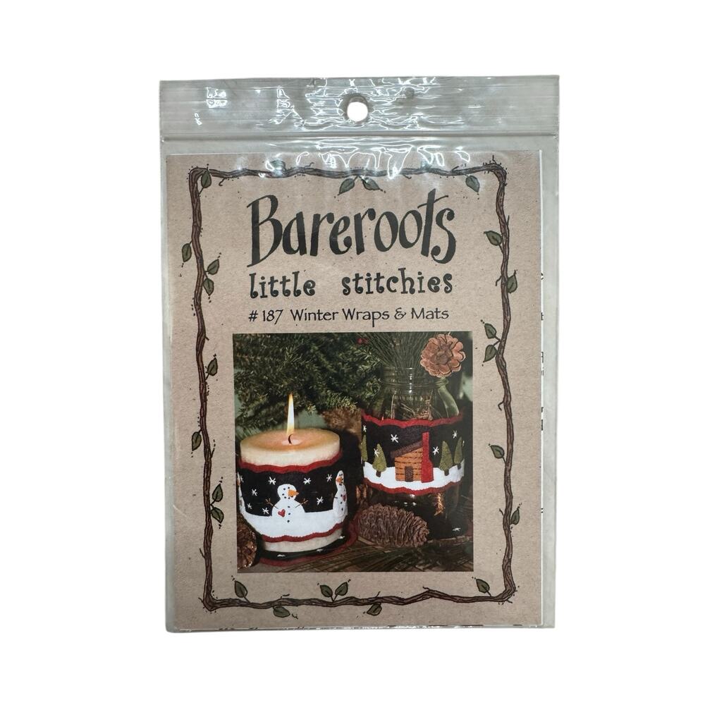 BAREROOTS Little Stitchies *NEW* Winter Wraps & Mats Pattern 187 Holiday Sewing